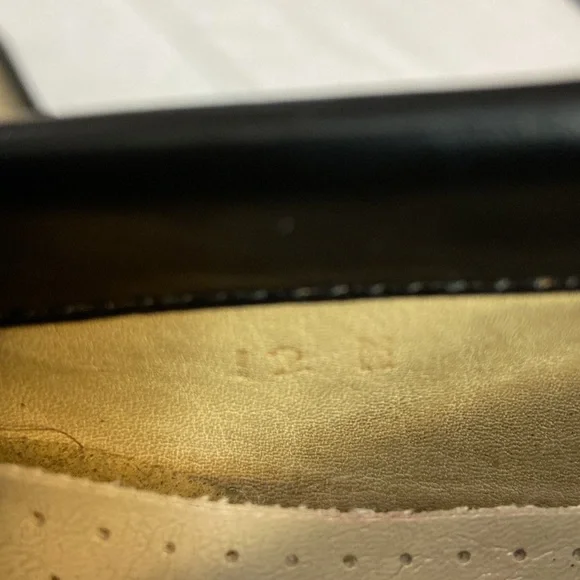 Mens Black Genuine Leather SAS Kiltie Tassel Loafer Shoes  Size 12 N - Picture 8 of 10